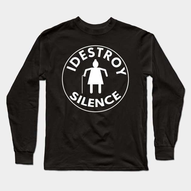 I destroy silence Long Sleeve T-Shirt by Benedict Carter 